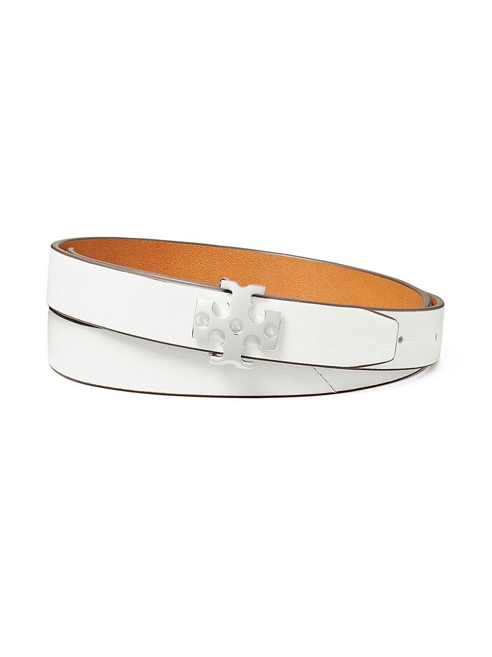 Womens Leather Logo Belt Product Image