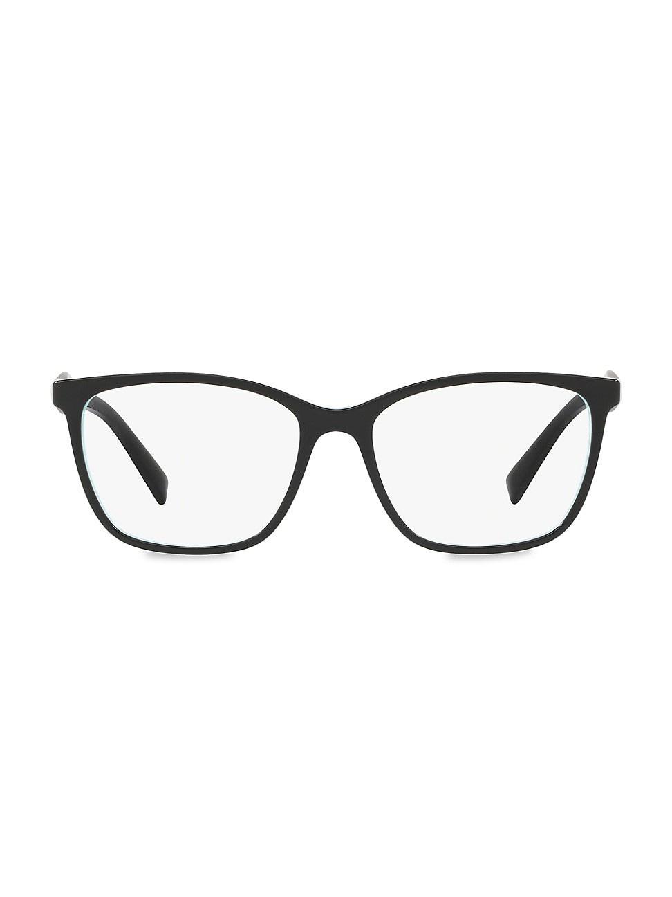 Tiffany & Co. TF2175 Womens Square Eyeglasses - Black On Tiffany Blue Product Image