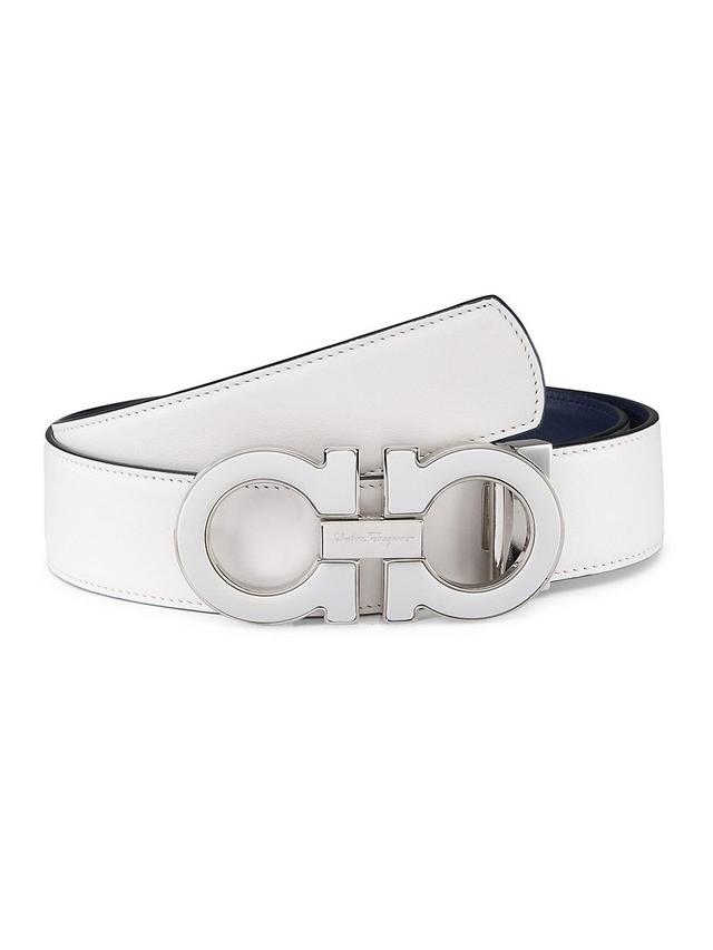 Mens Reversible & Adjustable Double Gancini Belt Product Image