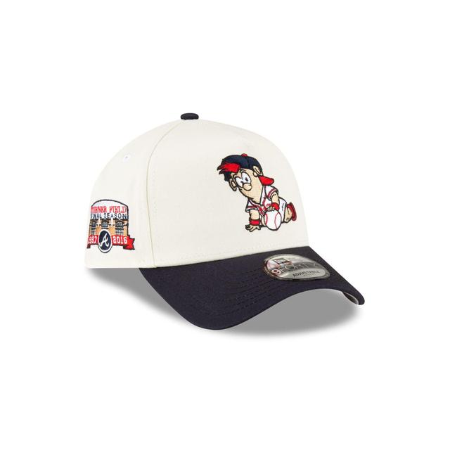 Atlanta Braves Mini Mascot 9FORTY A-Frame Snapback Hat Male Product Image