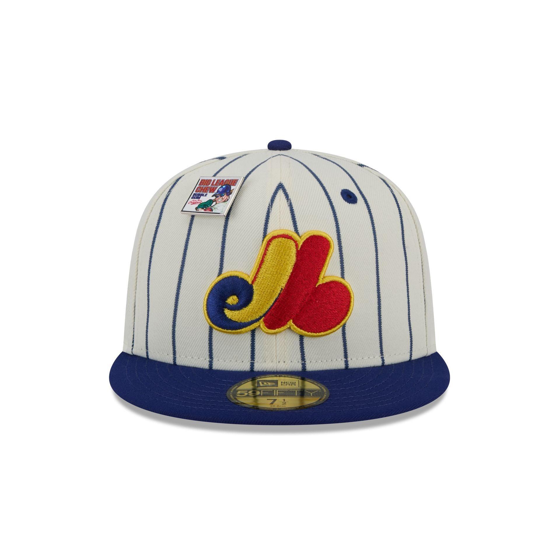 Big League Chew X Montreal Expos Pinstripe 59FIFTY Fitted Hat Male Product Image