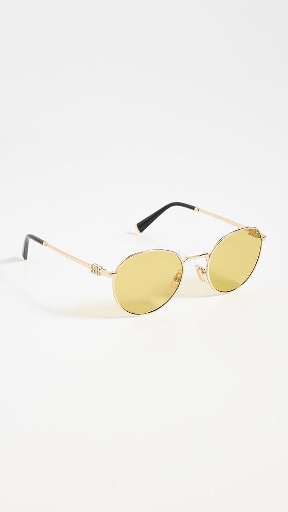 Miu Miu MU 55ZS Round Sunglasses | Shopbop Product Image