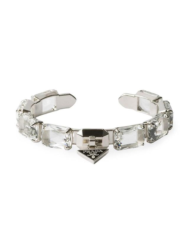 Womens Metal Bracelet with Crystals Product Image