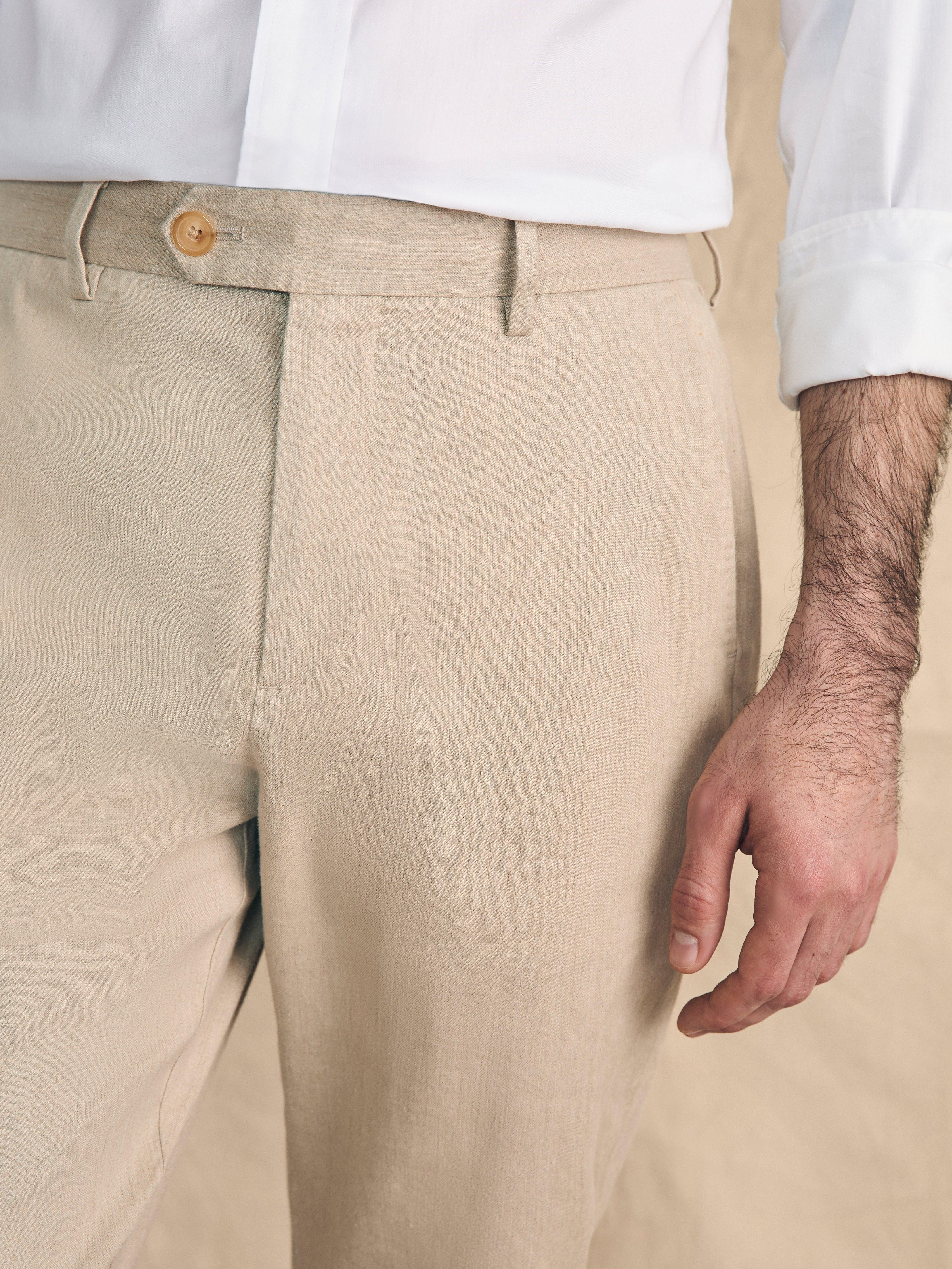 Movement™ Flex Linen Trouser - Natural Male Product Image