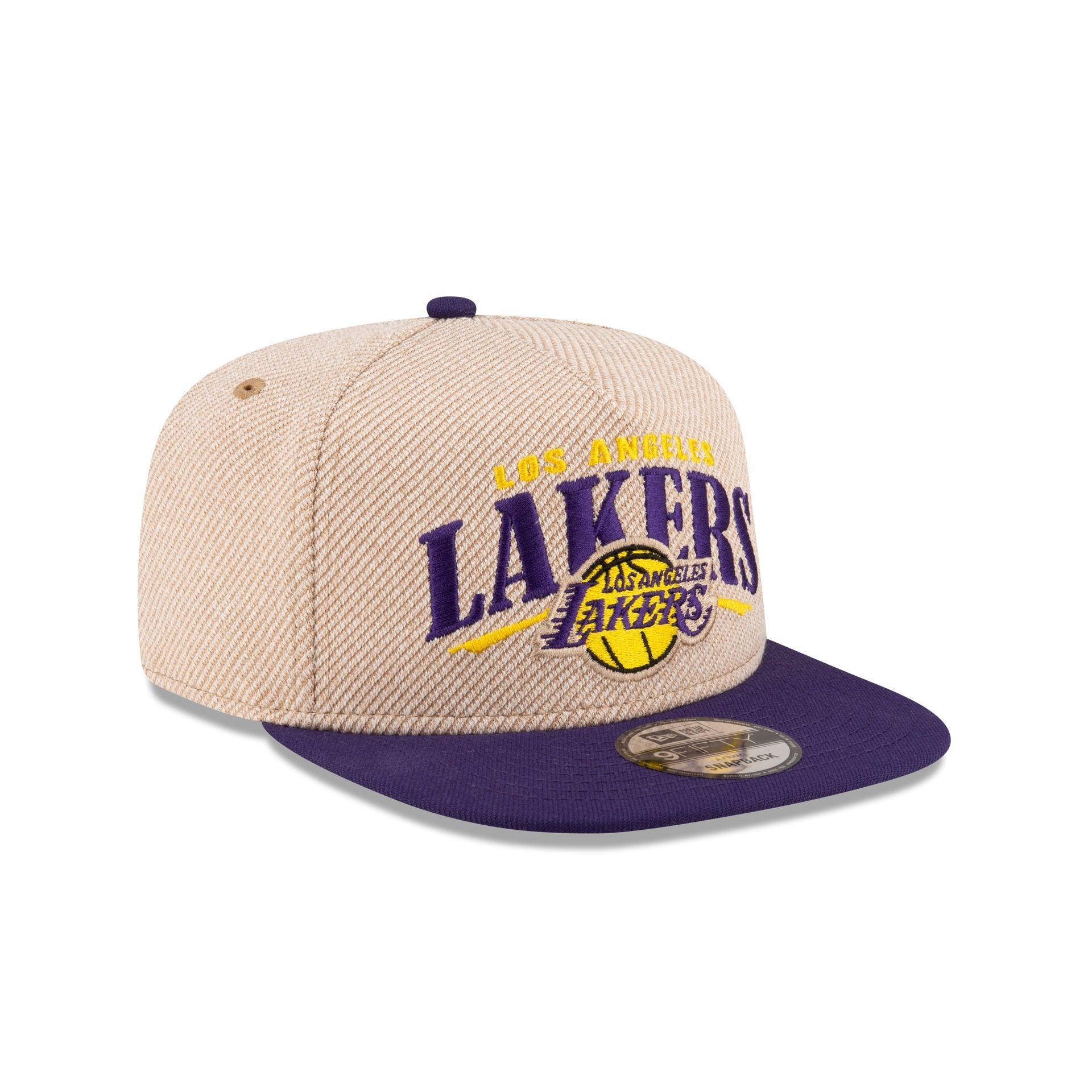 Los Angeles Lakers Terry Heather 9FIFTY A-Frame Snapback Hat Male Product Image