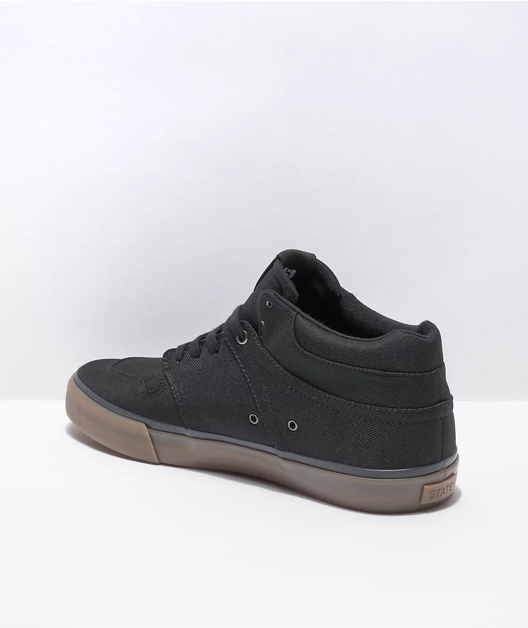 State Mercer Black Chambray & Gum Skate Shoes Product Image