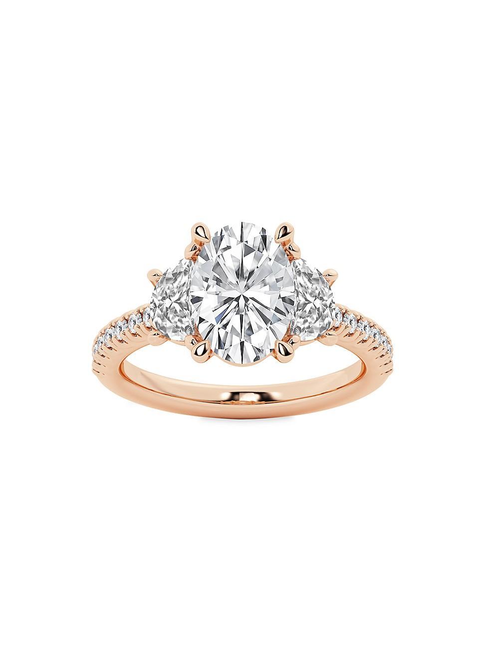 Womens 14K Rose Gold & Oval Lab-Grown Diamond Ring/2.75-7.00 TCW Product Image