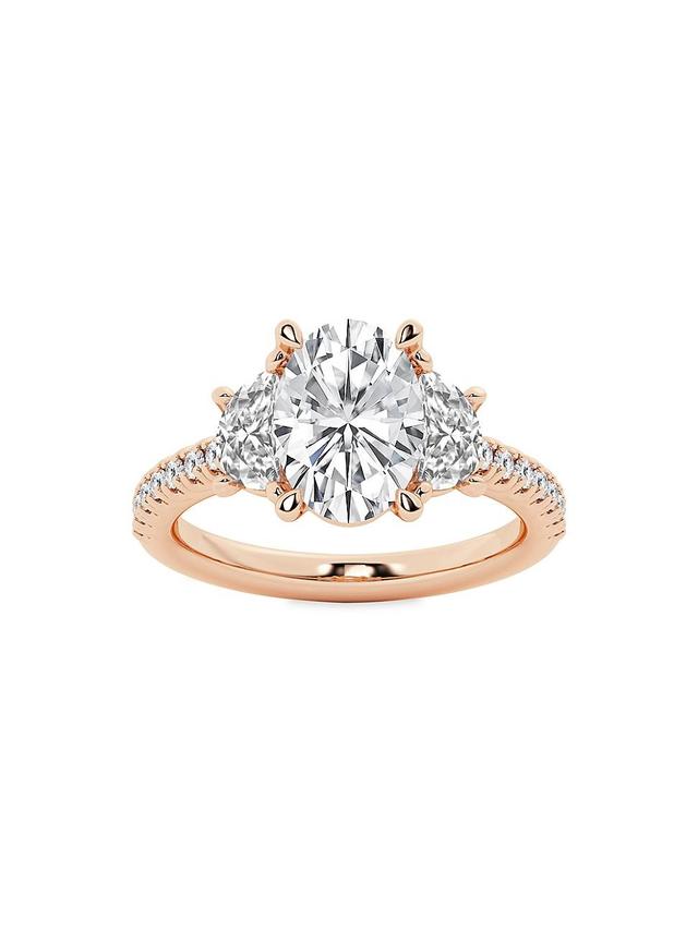 Womens 14K Rose Gold & Oval Lab-Grown Diamond Ring/2.75-7.00 TCW Product Image