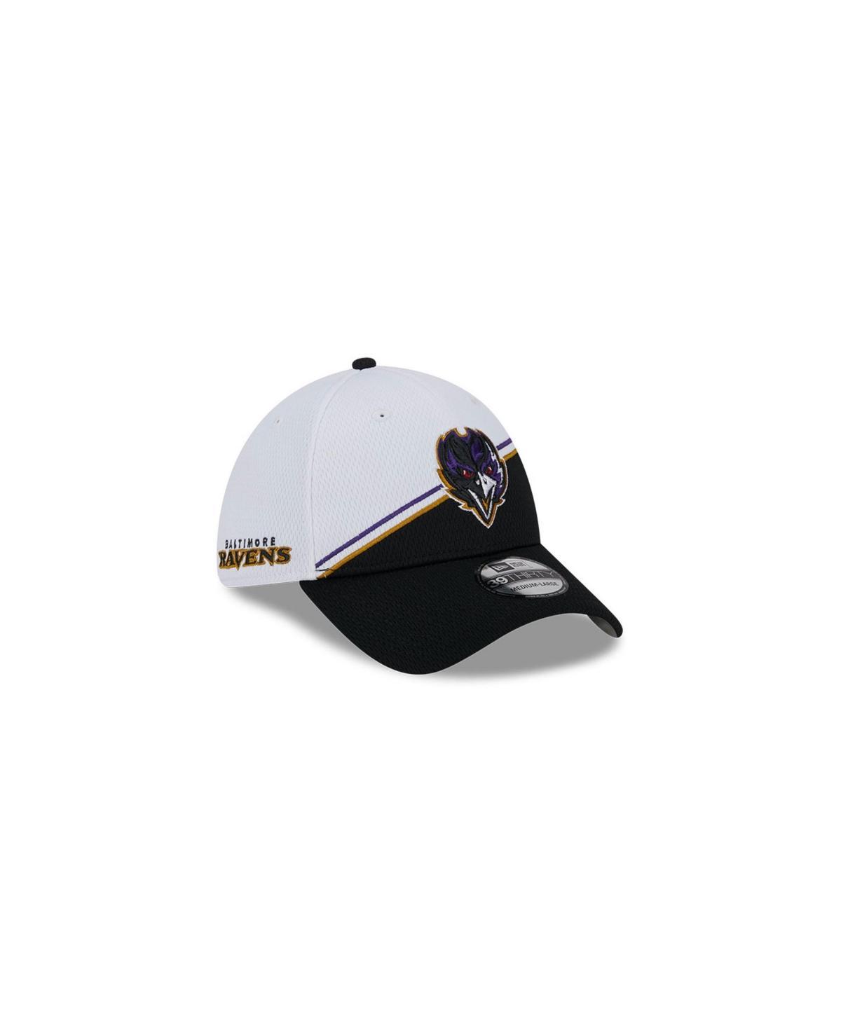 Mens New Era White Baltimore Ravens 2023 Sideline 39THIRTY Flex Hat - White Product Image