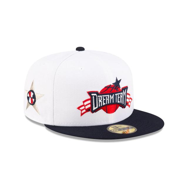 Dream Team Optic White 59FIFTY Fitted Hat Male Product Image