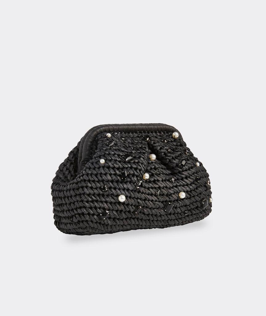 Embellished Straw Clutch Product Image