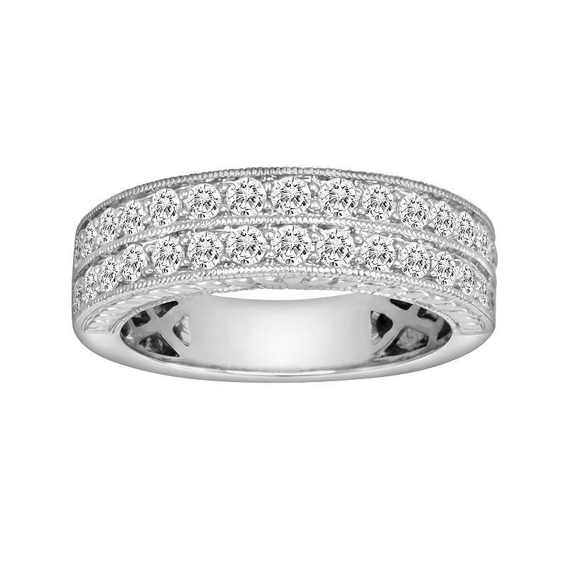 The Regal Collection 14k White Gold 1-ct. T.W. IGL Certified Diamond Wedding Ring, Womens Product Image