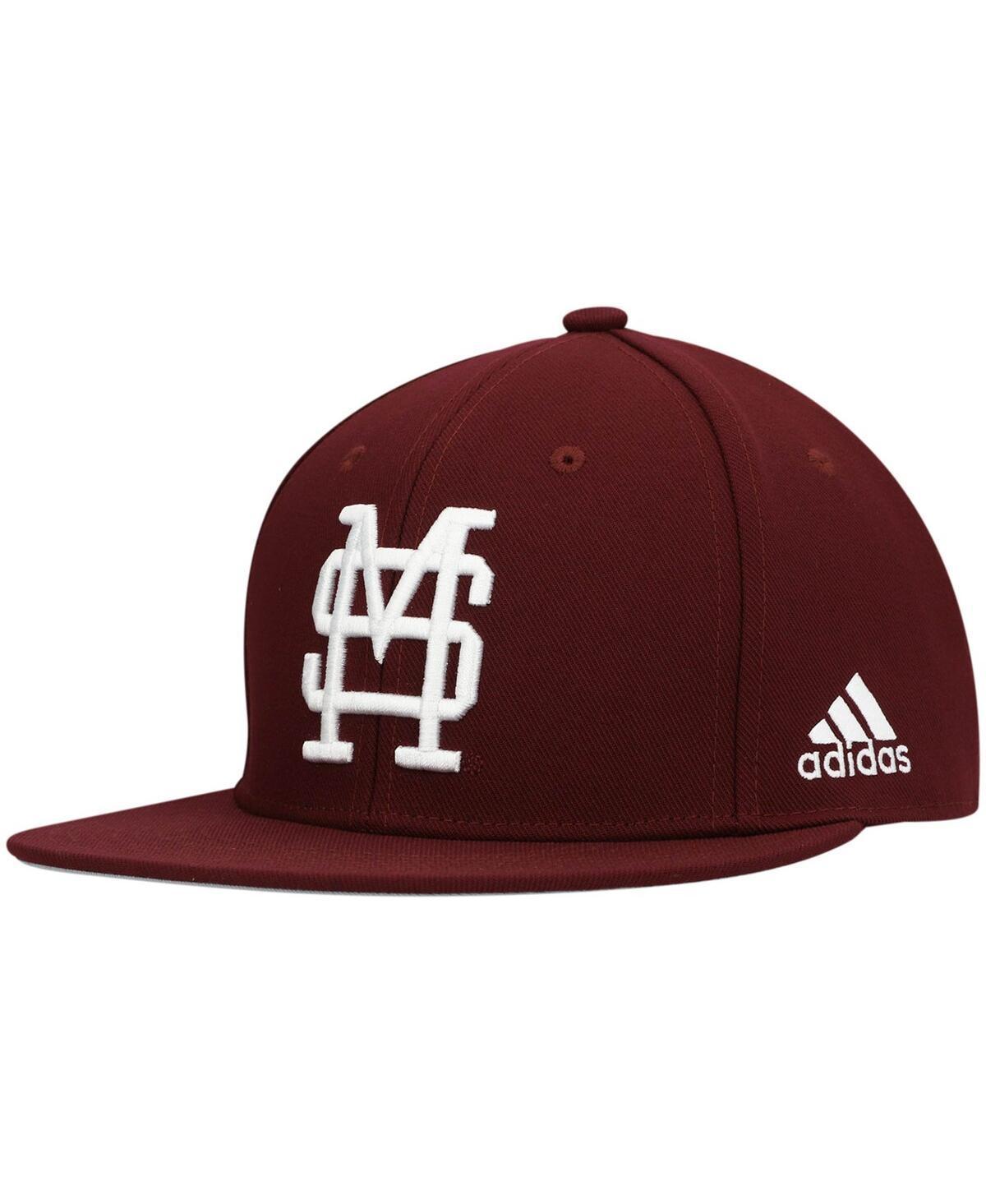 Mens adidas Maroon Mississippi State Bulldogs Team On-Field Baseball Fitted Hat Product Image