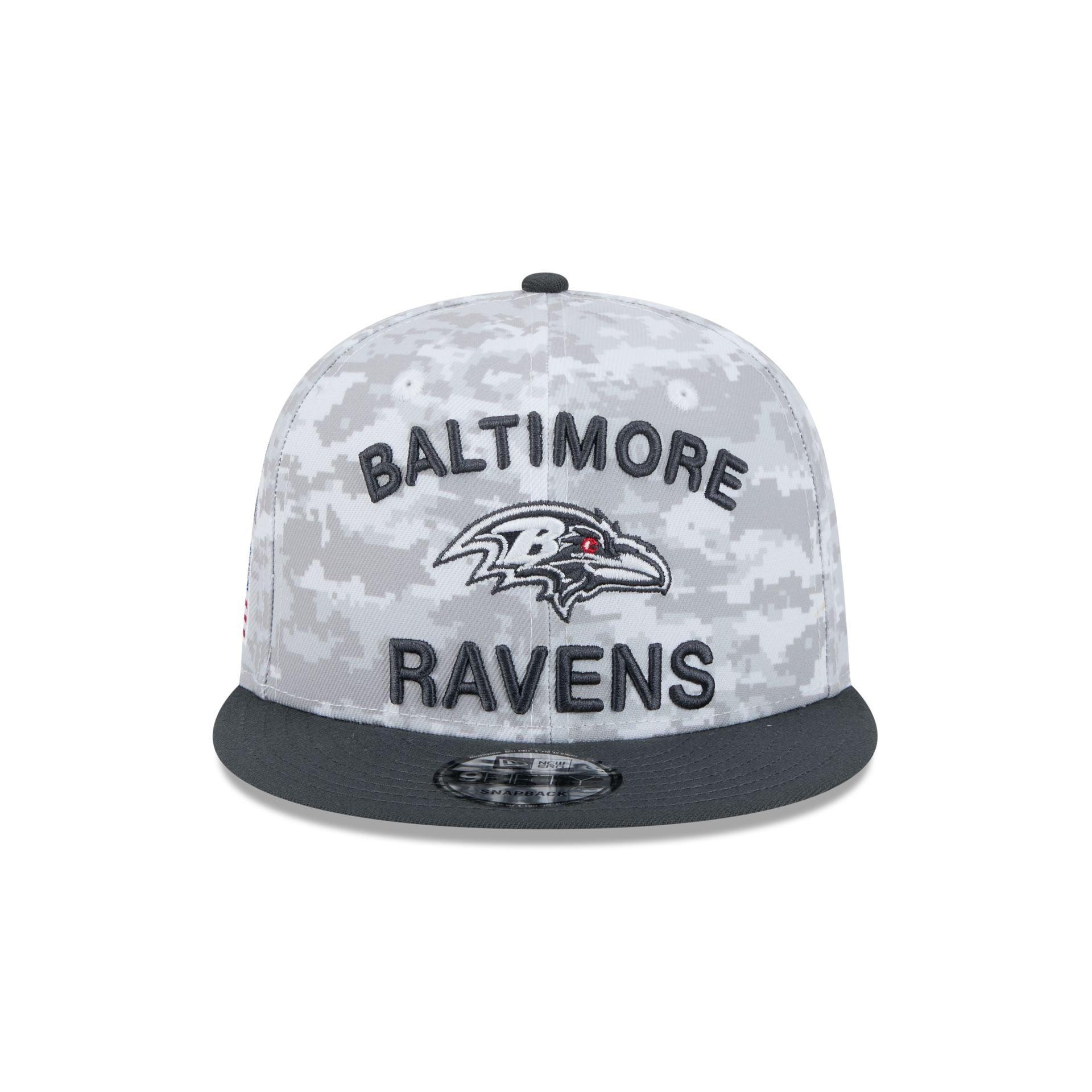 Baltimore Ravens 2024 Salute to Service 9FIFTY Snapback Hat Male Product Image