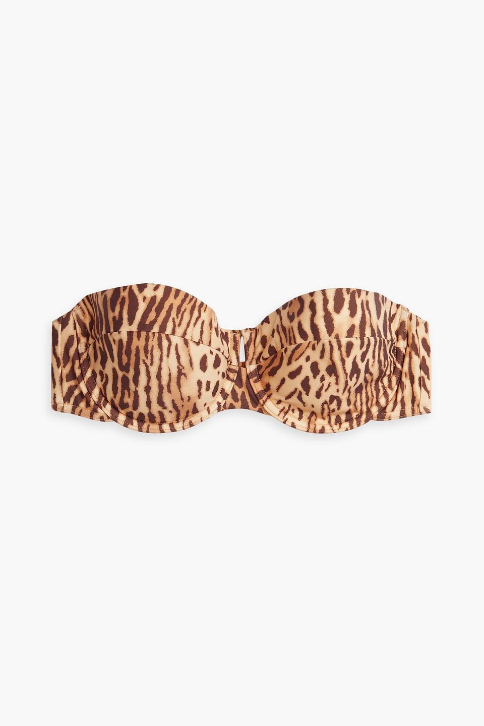 Sculpt Balconette Leopard-print Bikini Top In Animal Print Product Image