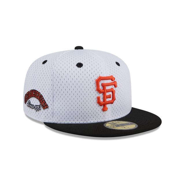 San Francisco Giants Throwback Mesh 59FIFTY Fitted Hat Male Product Image