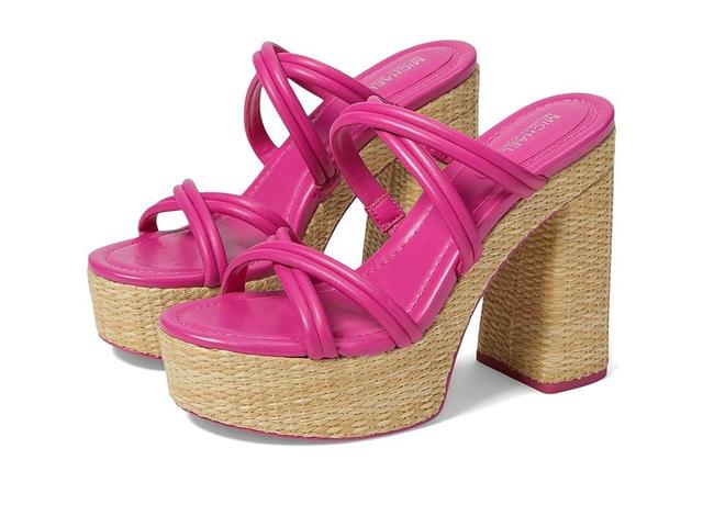 MICHAEL Michael Kors Corrine Platform (Cerise) Women's Sandals Product Image
