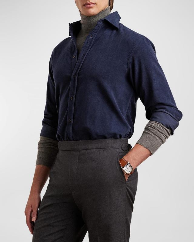 Mens Aston Corduroy Casual Button-Front Shirt Product Image