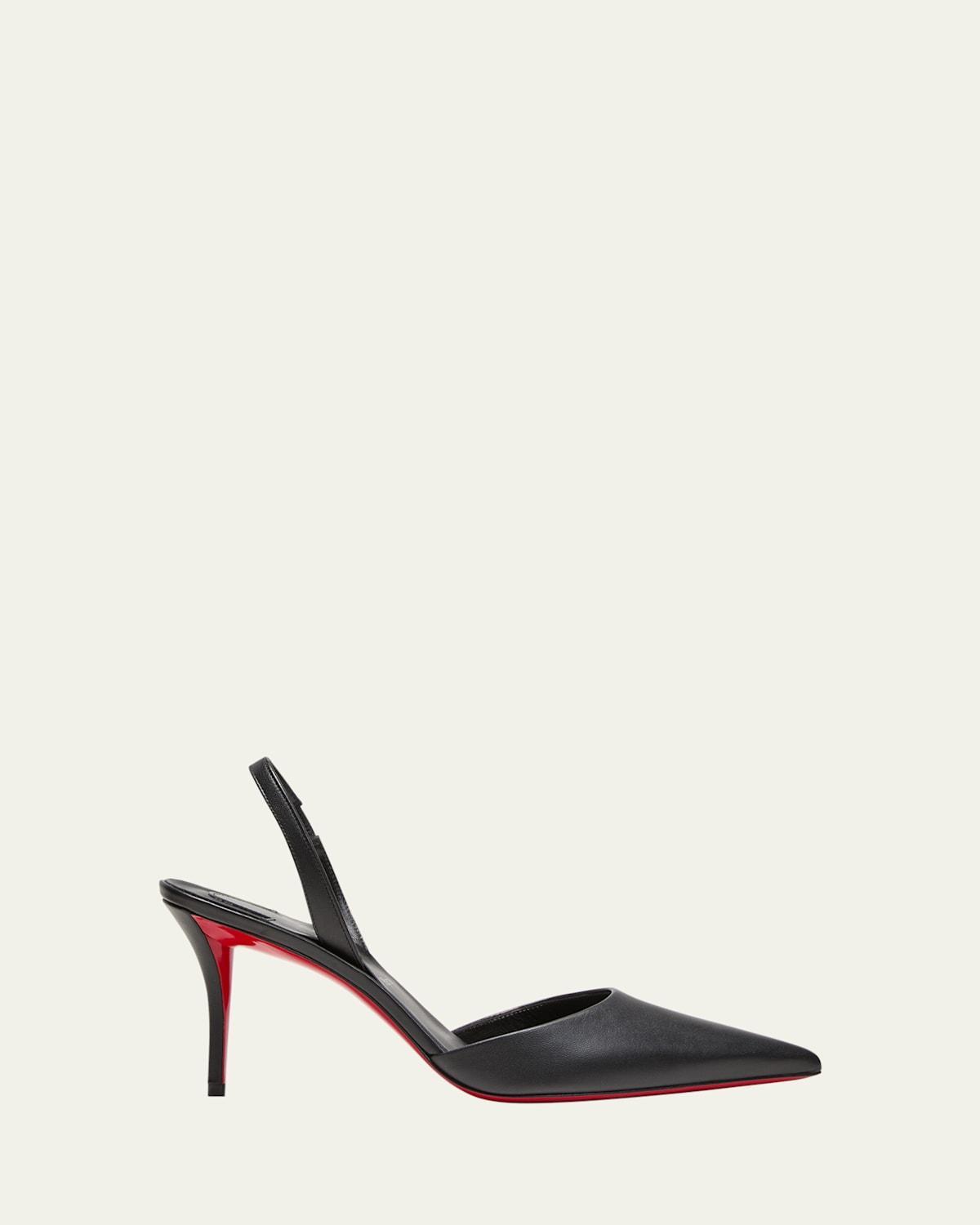 Apostropha Leather Slingback Red Sole Pumps Product Image