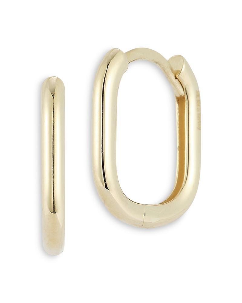 Alberto Amati 14K Yellow Gold Polished Small Oval Hoop Earrings Product Image