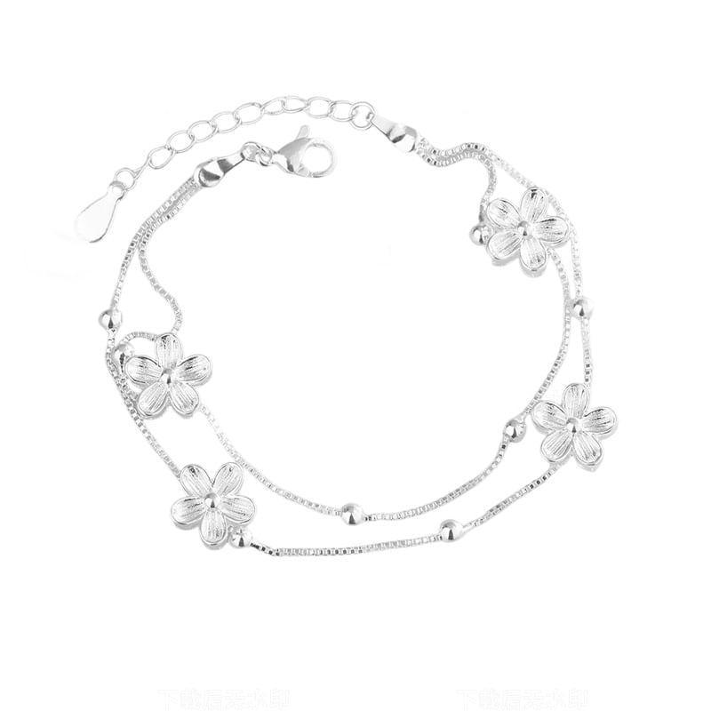 Flower Layered Bracelet Product Image