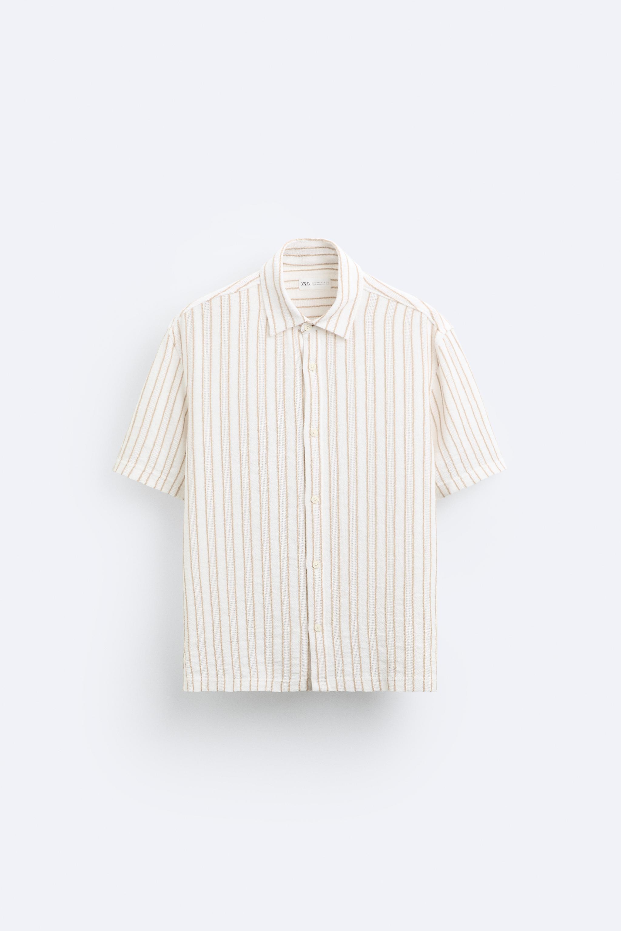 TEXTURED STRIPED SHIRT Product Image