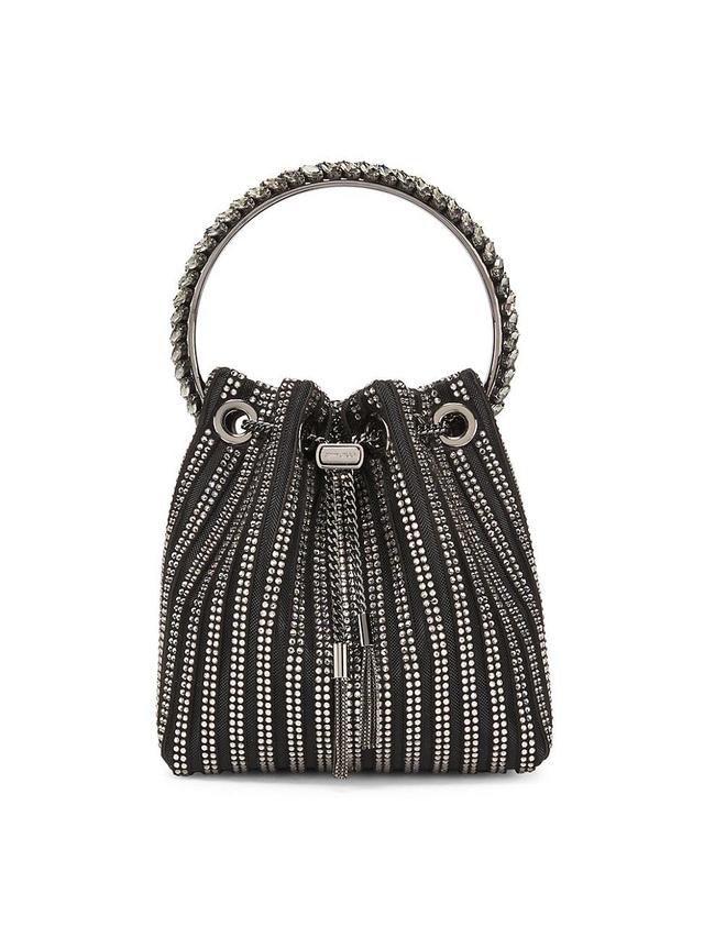 Womens Bon Bon Crystal-Embellished Satin Bag Product Image