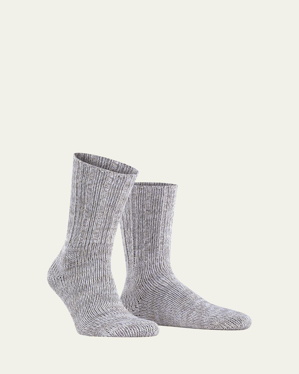 Mens Brooklyn Rib-Knit Cotton Socks Product Image