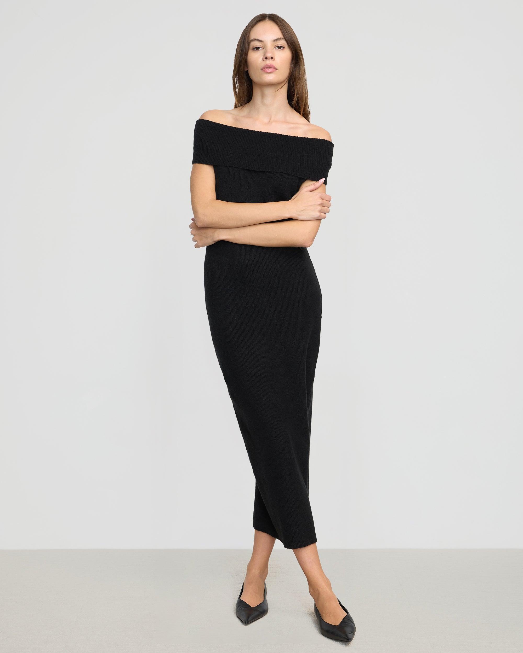 Micah Off-Shoulder Sweater Dress Product Image