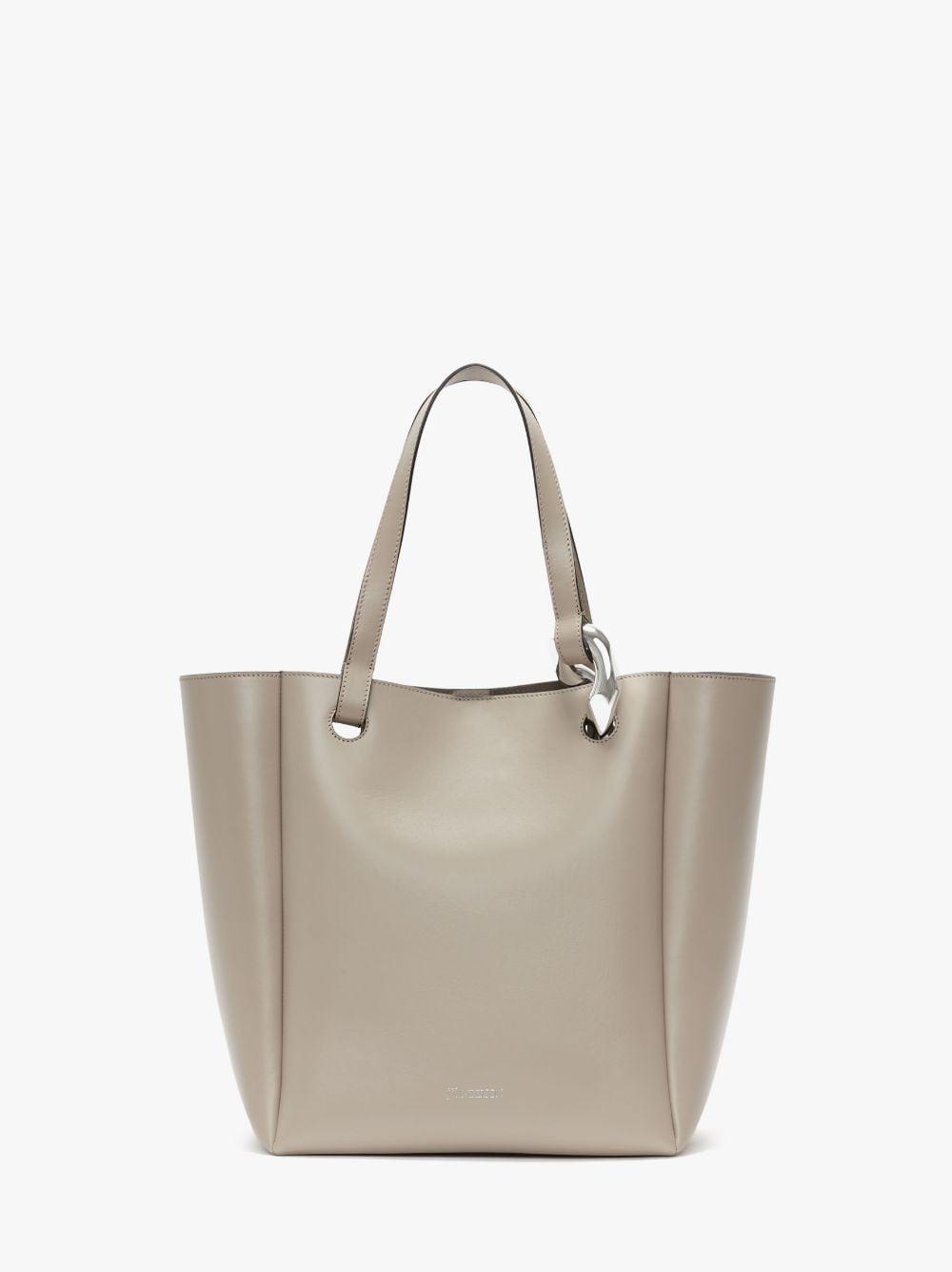 JWA CORNER TOTE - LEATHER TOTE BAG in neutrals | JW Anderson US  Product Image