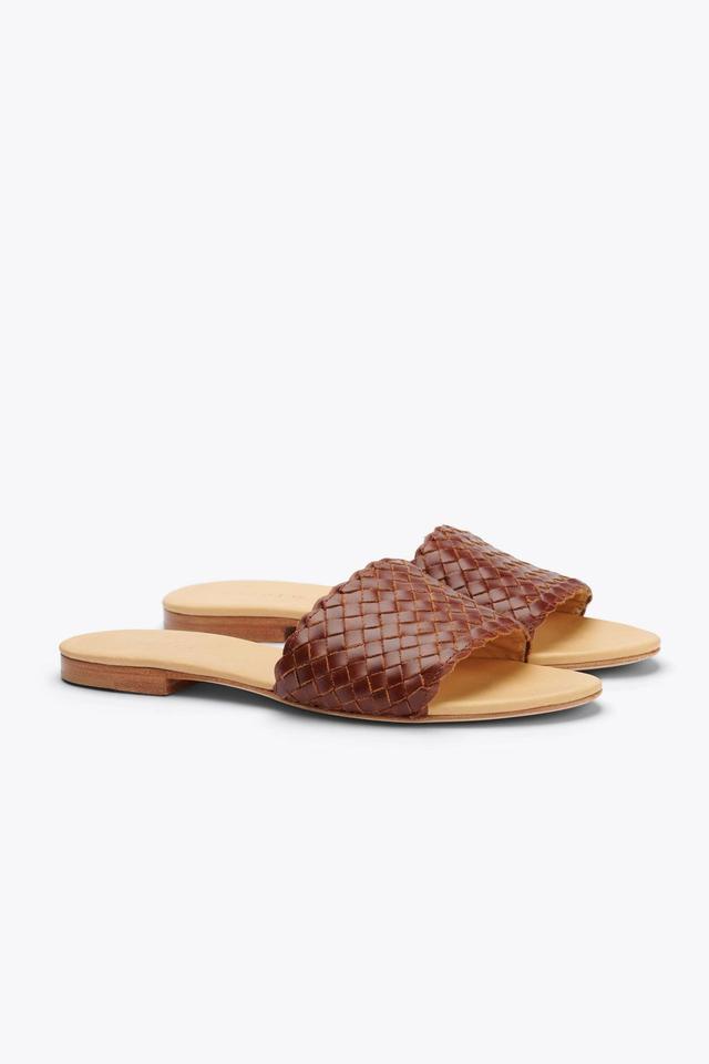 Nisolo Isla Woven Slide Sandal - Brandy Product Image