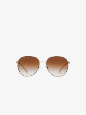 Michael Kors Empire 58mm Gradient Aviator Sunglasses Product Image