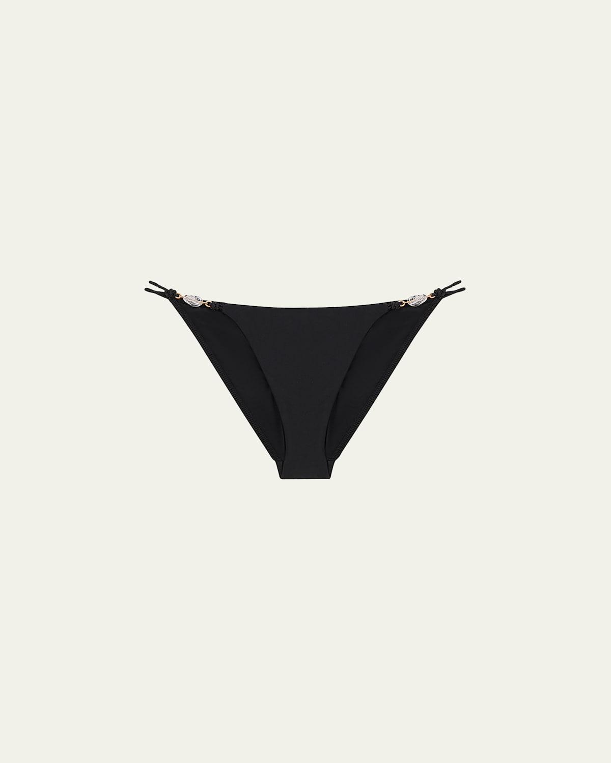 Womens Solid Ivy Knotted Bikini Bottom Product Image