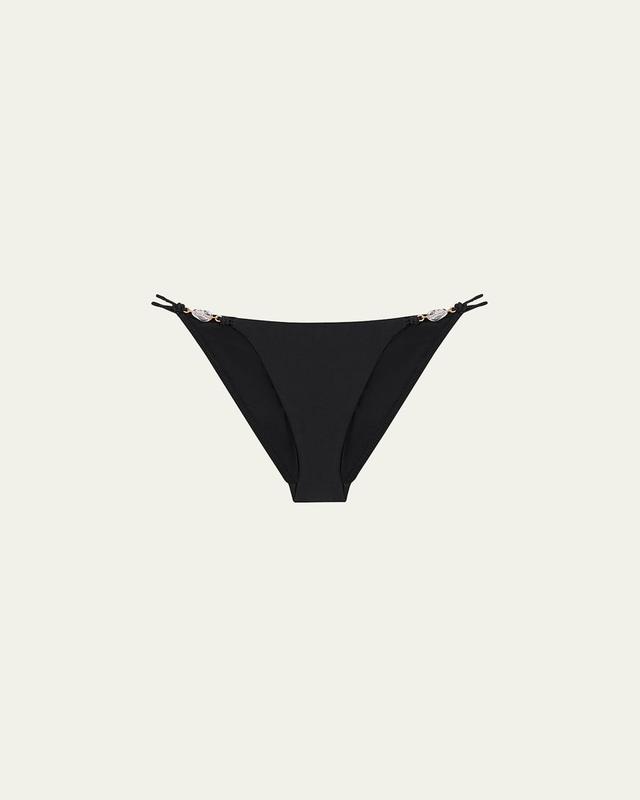 Womens Solid Ivy Knotted Bikini Bottom Product Image