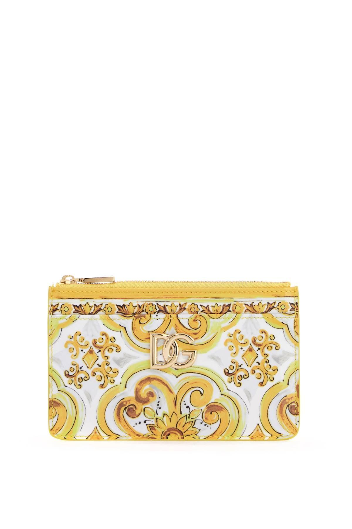 DOLCE & GABBANA 3.5 Ceramic Tile Print In Yellow Product Image