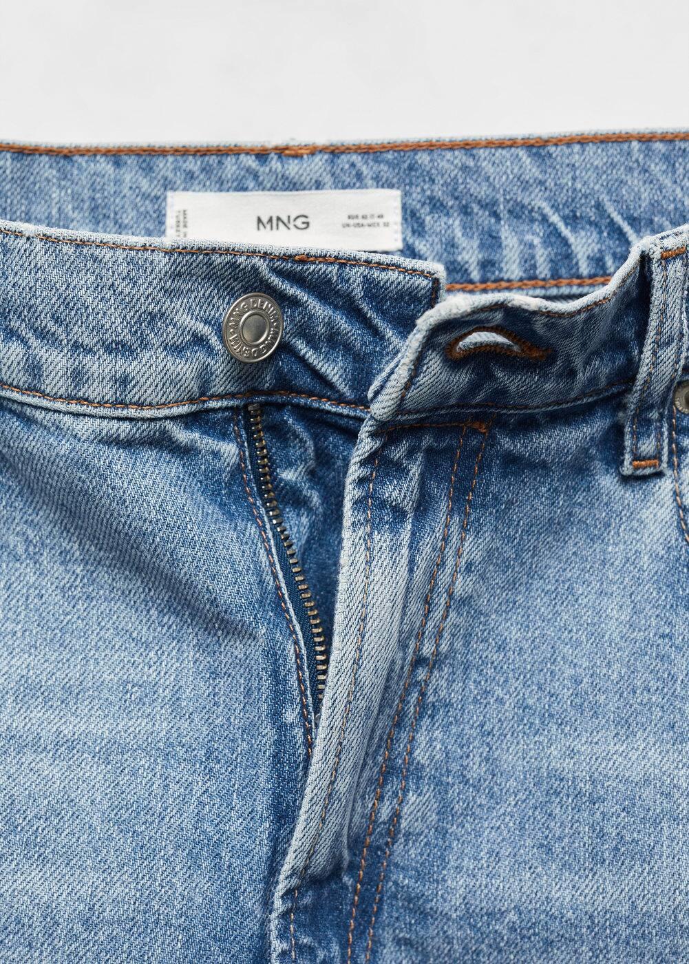 Mango Mens Regular Fit Medium Wash Jeans Product Image