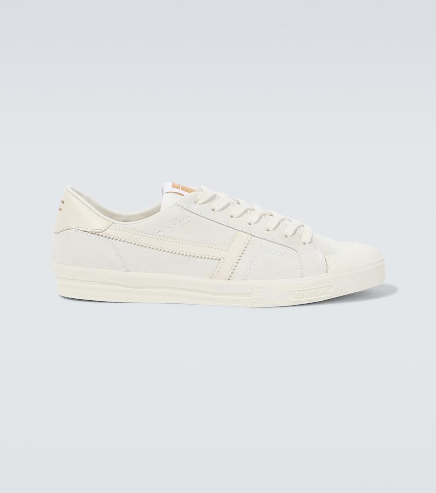 TOM FORD Sneakers Sean Aus Veloursleder In White Product Image