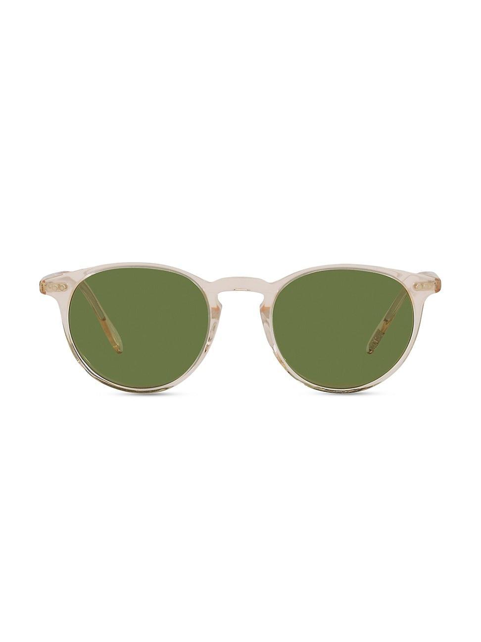 Mens Riley 49MM Round Sunglasses Product Image