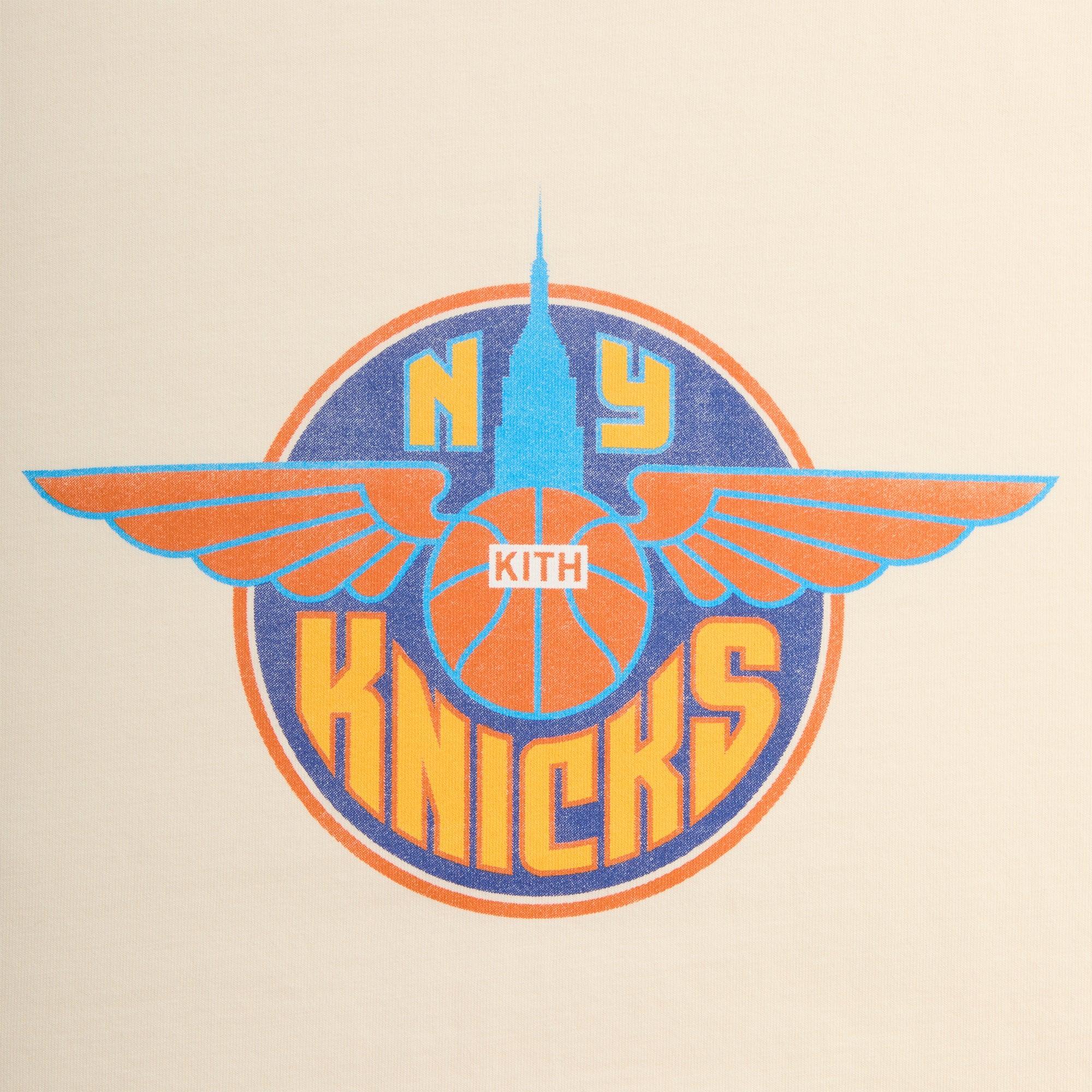 Kith for the New York Knicks Wingman Vintage Tee - Sandrift Male Product Image