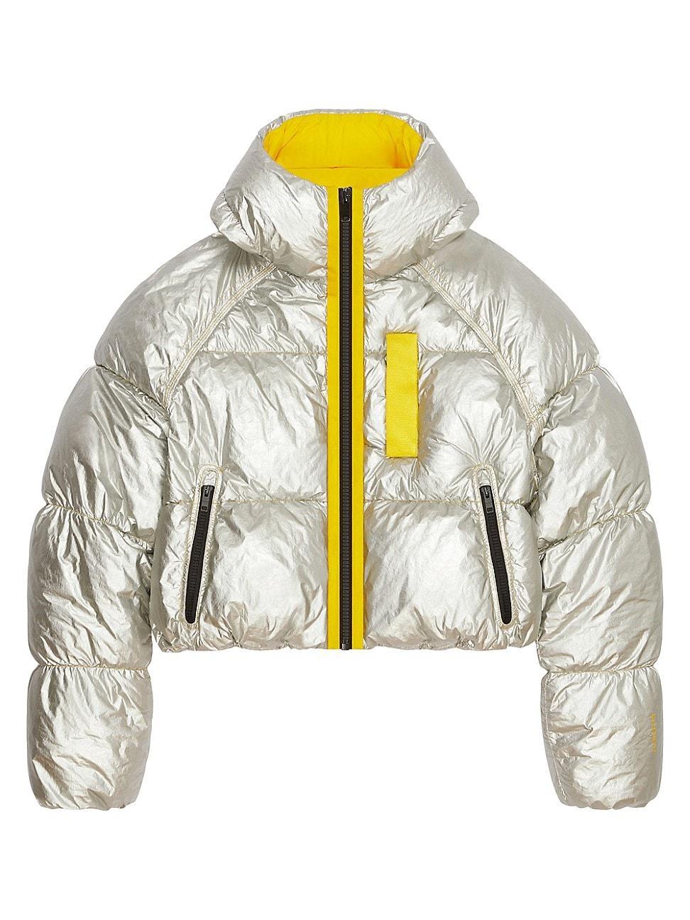 Mens Laminated Hooded Puffer Jacket Product Image