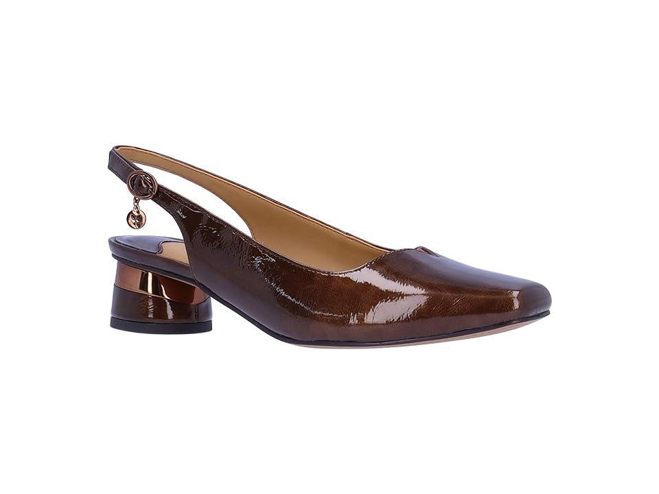 J. Renee Taveta Patent Slingback Pumps Product Image