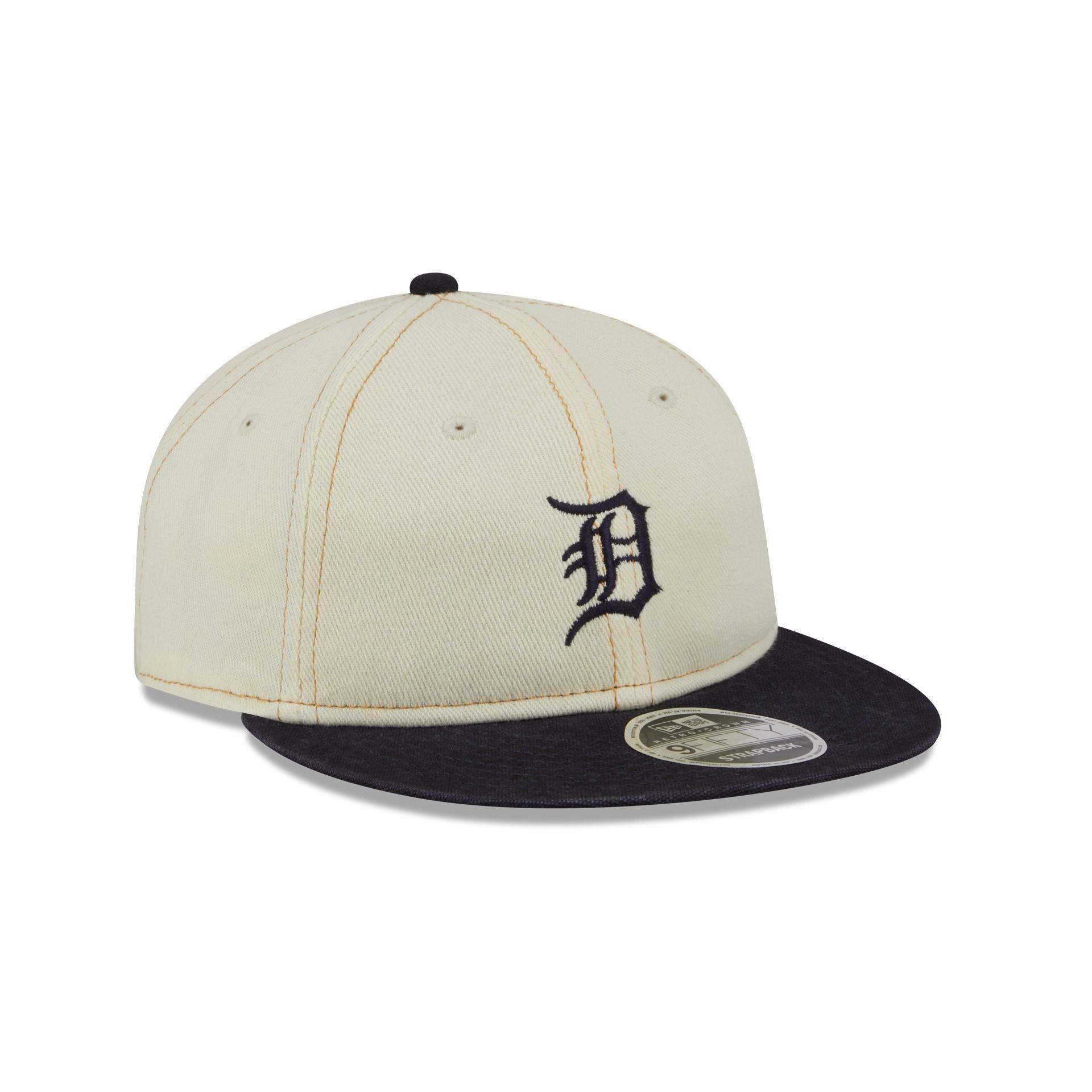 Detroit Tigers Chrome Denim Retro Crown 9FIFTY Adjustable Hat Male Product Image