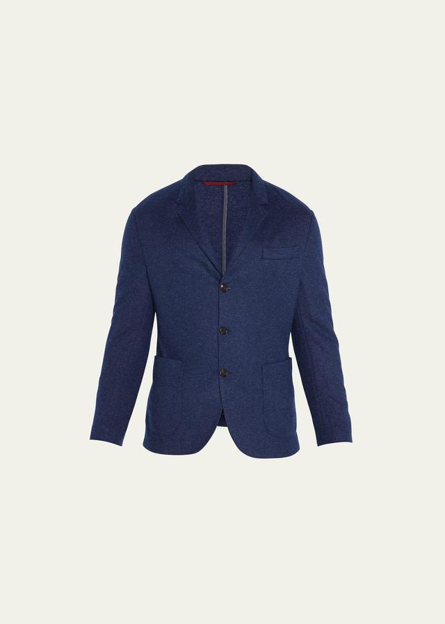 Mens Cashmere Jersey-Stretch Sport Jacket Product Image