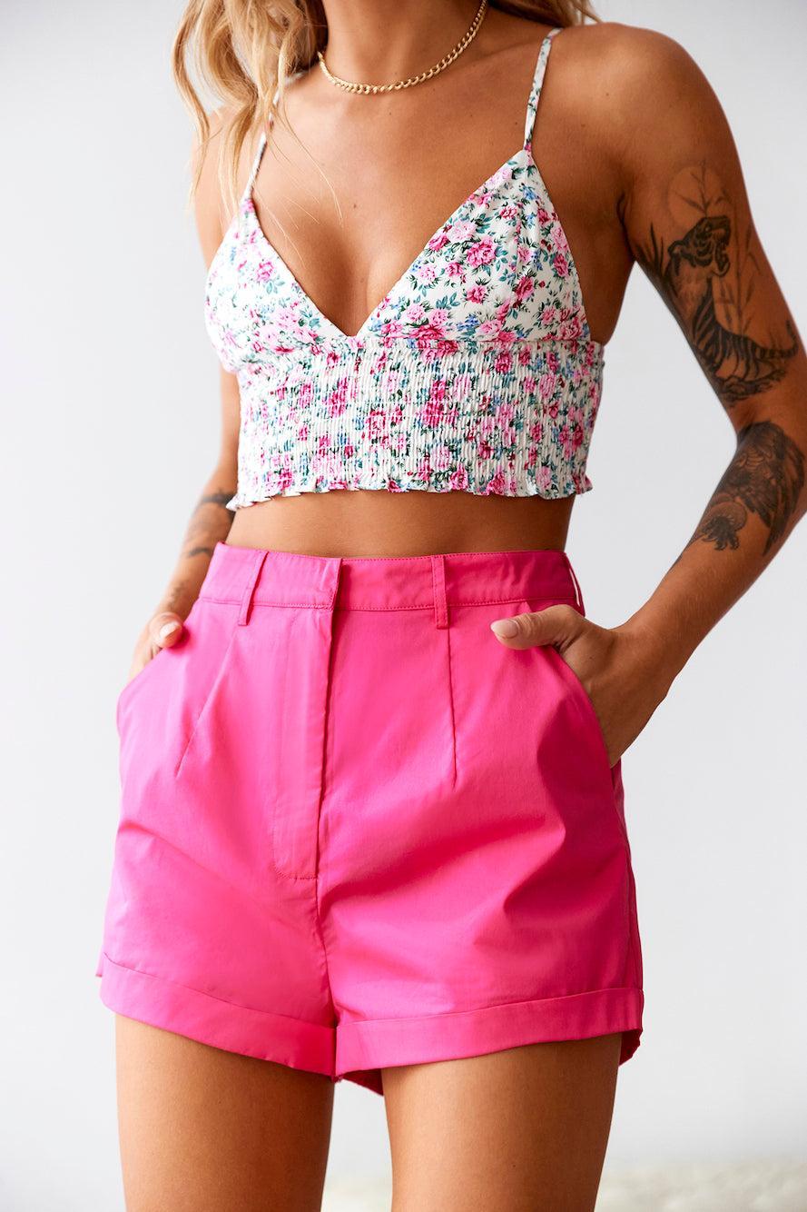 HELLO MOLLY Pretty View Shorts Pink Product Image