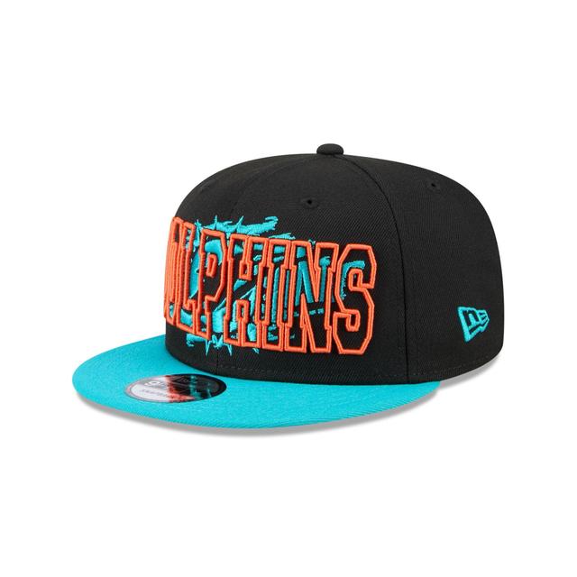 Miami Dolphins Splatter 9FIFTY Snapback Hat Male Product Image