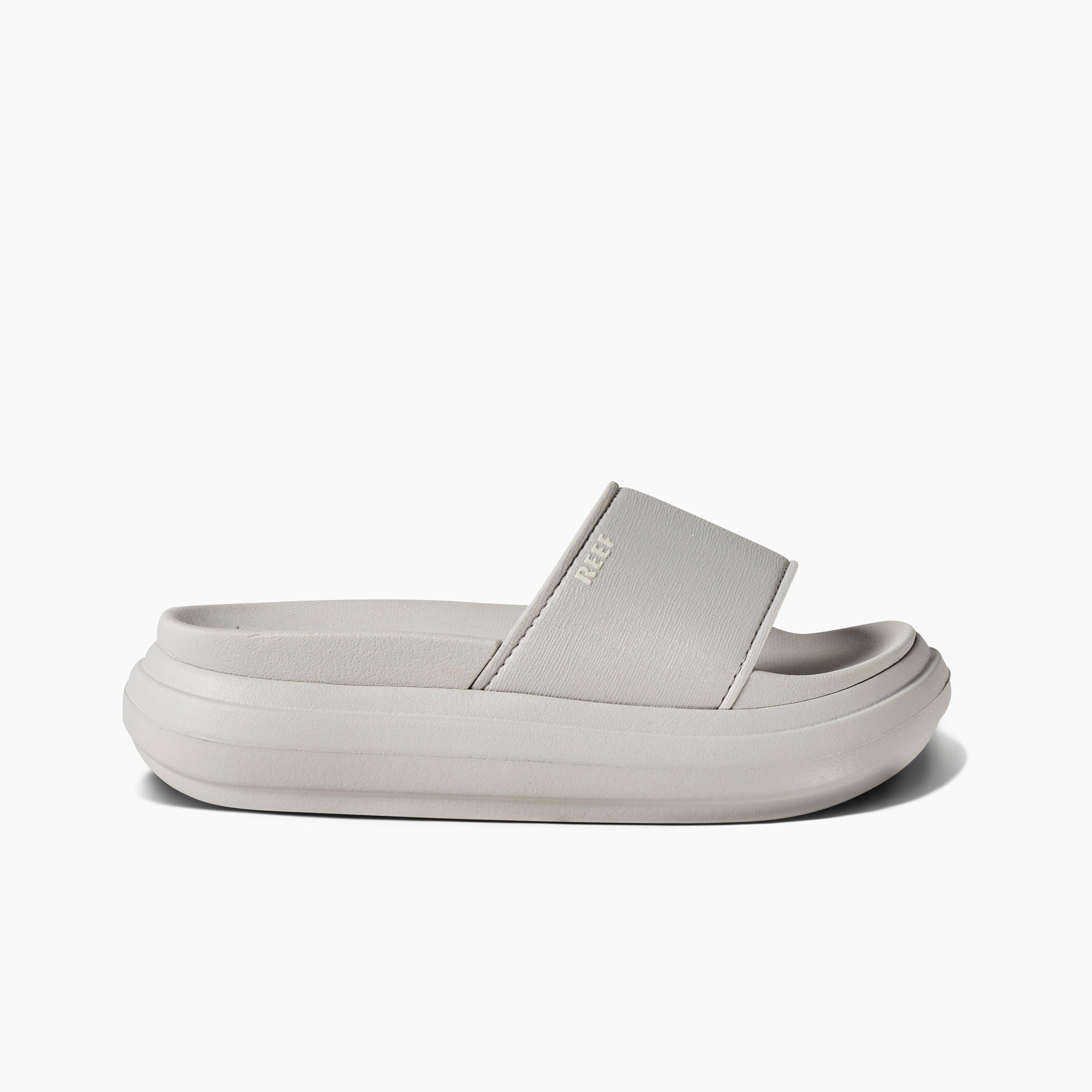 Women's Cushion Bondi Bay Slides in Fog | REEF® Product Image