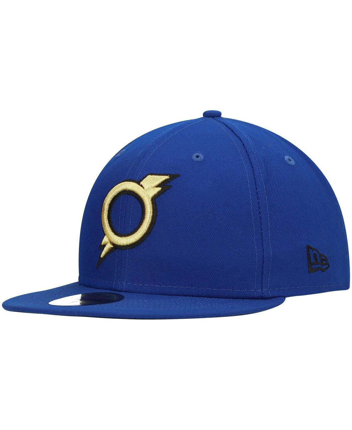 Mens New Era Blue Omaha Storm Chasers Authentic Collection Team Alternate 59FIFTY Fitted Hat Product Image