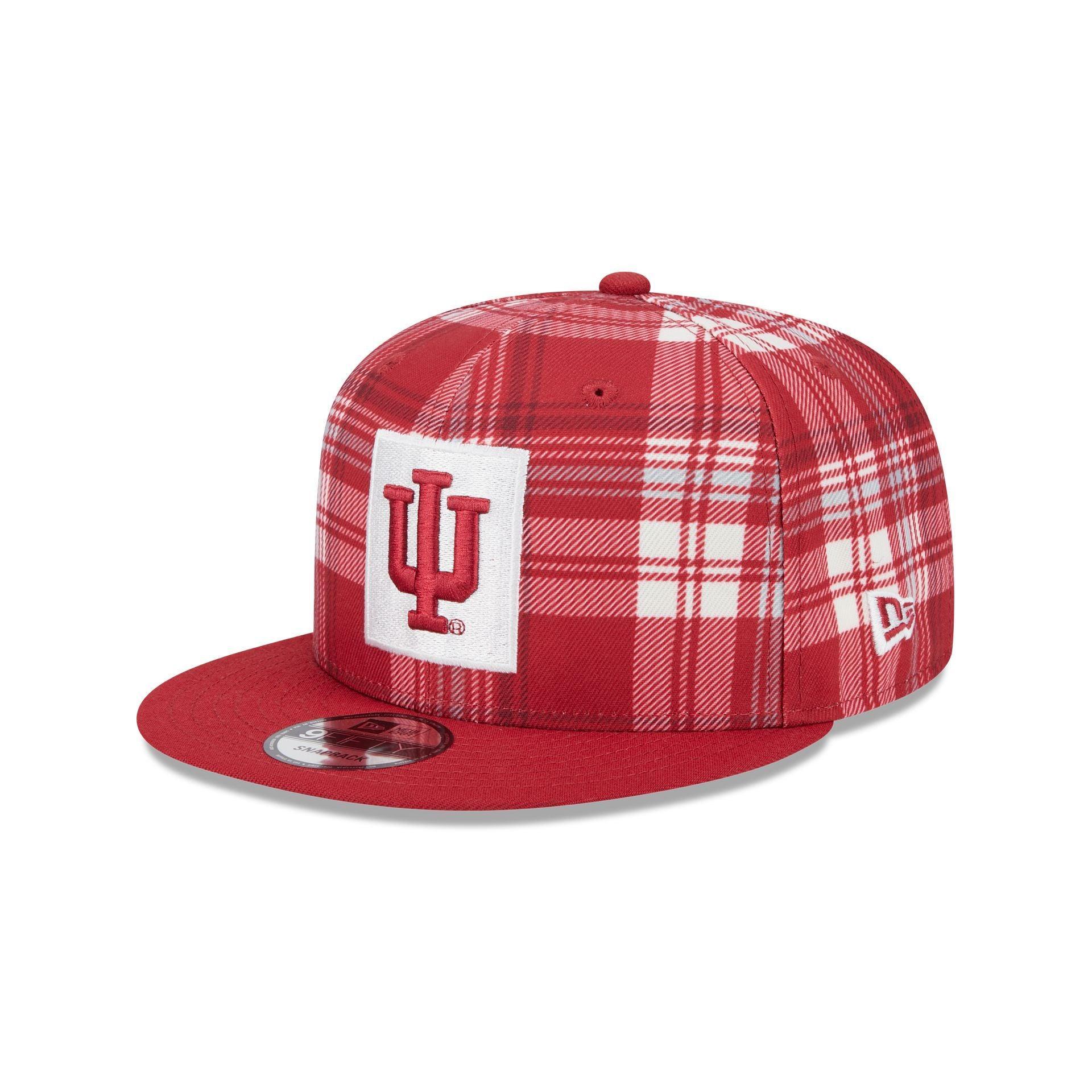 Indiana Hoosiers Plaid 9FIFTY Snapback Hat Male Product Image