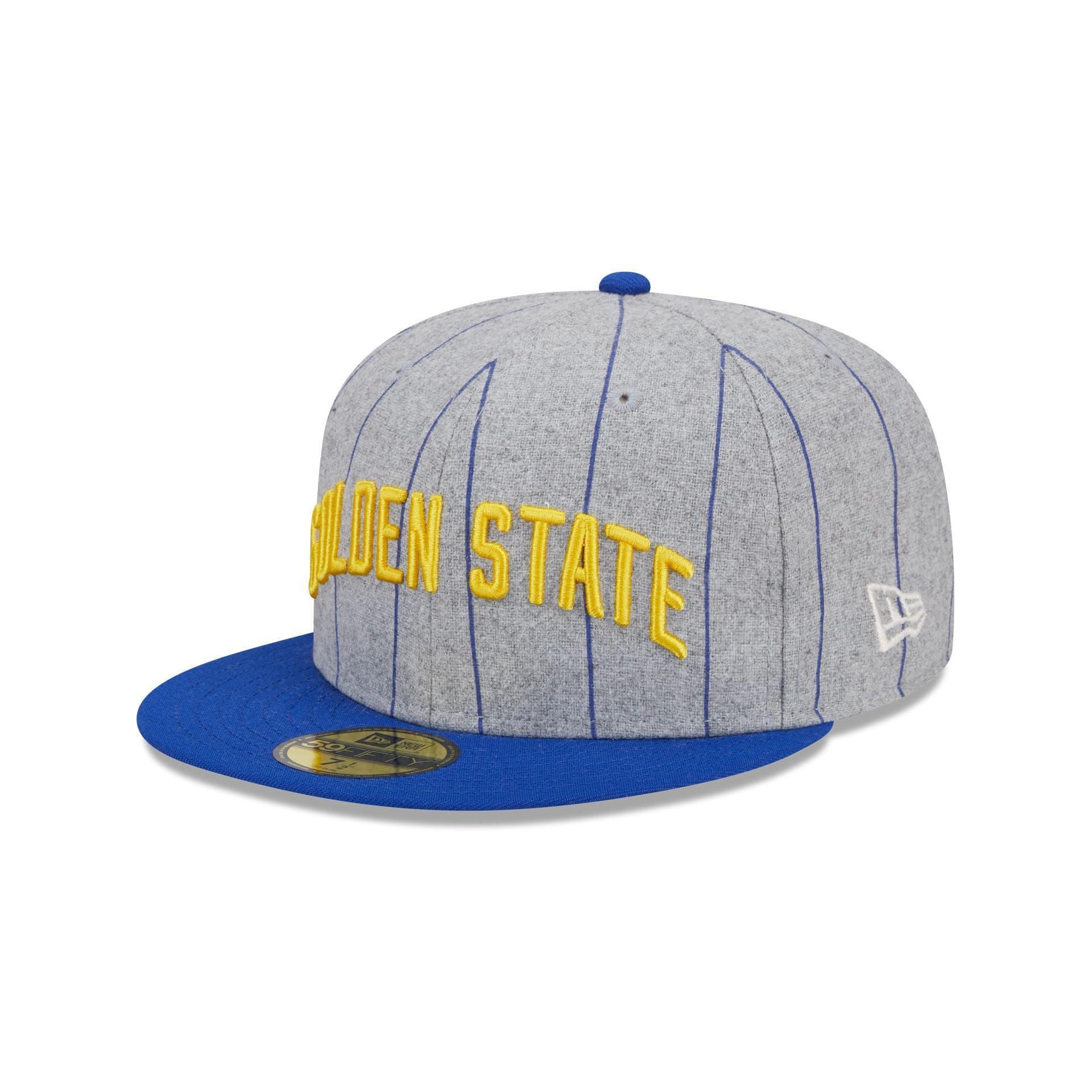 Golden State Warriors Heather Pinstripe 59FIFTY Fitted Hat Male Product Image