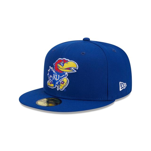 Kansas Jayhawks Blue 59FIFTY Fitted Hat Male Product Image